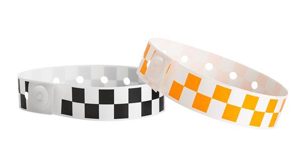 Plastic Wristbands Checker Board