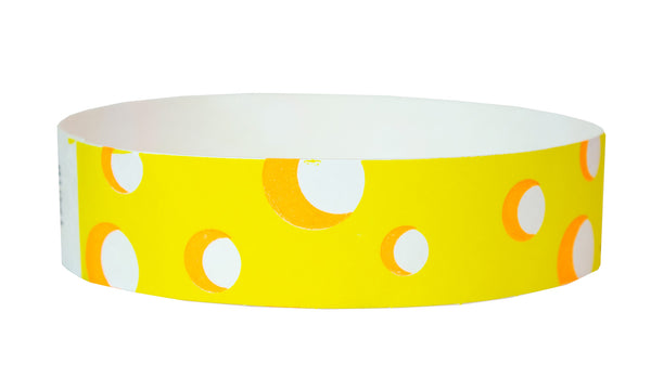 3/4" Tyvek Cheese Wristbands