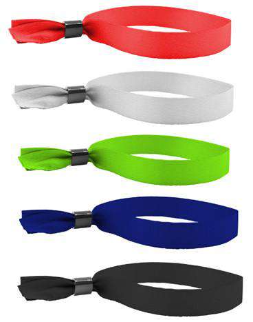 Cloth Wristbands Solid Color with No Print